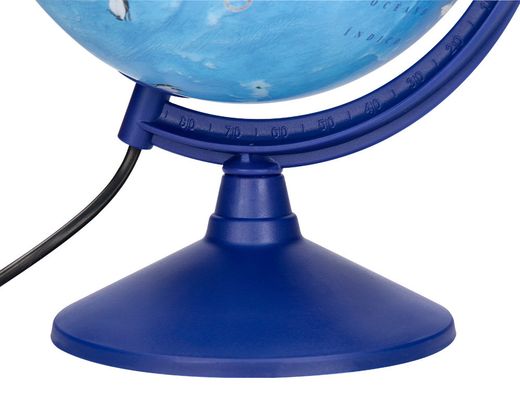 Globo terraqueo liderpapel con luz fisico y politico con animales diametro 20 cm