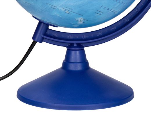 Globo terraqueo liderpapel con luz fisico y politico diametro 20 cm
