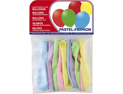 Globos pastel claro bolsa de 10 unidades surtidas