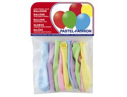 Globos pastel claro bolsa de 10 unidades surtidas