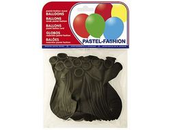 Globos Pastel Negro Bolsa de 20 Unidades
