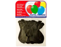 Globos Pastel Negro Bolsa de 20 Unidades