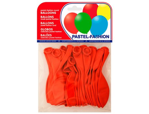 Globos Pastel Rojo Bolsa de 20 Unidades