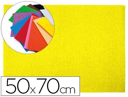 Goma Eva Liderpapel 50X70Cm 60G/M2 Espesor 2Mm Textura Toalla Amarillo