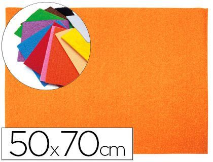 Goma Eva Liderpapel 50X70Cm 60G/M2 Espesor 2Mm Textura Toalla Naranja