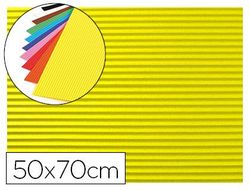 Goma eva ondulada liderpapel 50x70cm 2,2mm de espesor amarillo