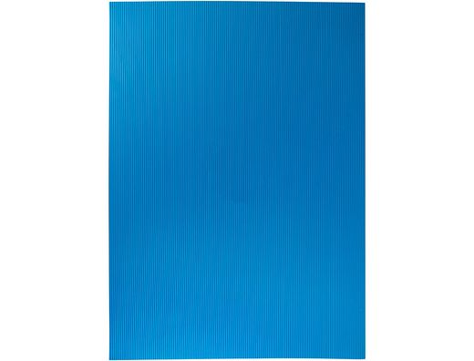 Goma eva ondulada liderpapel 50x70cm 2,2mm de espesor azul claro