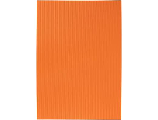 Goma eva ondulada liderpapel 50x70cm 2,2mm de espesor naranja