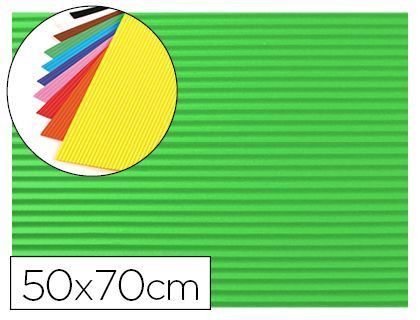 Goma eva ondulada liderpapel 50x70cm 2,2mm de espesor verde