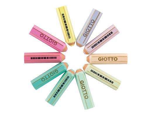 Goma giotto happy gomma pastel forma de lapiz