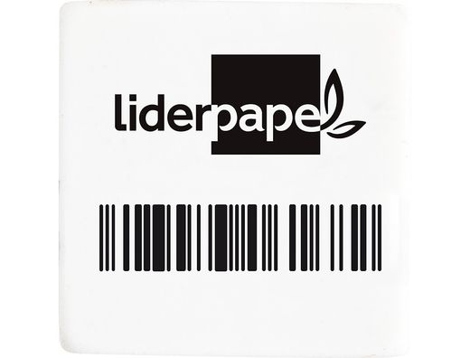 Goma liderpapel para lapiz con forma cuadrada