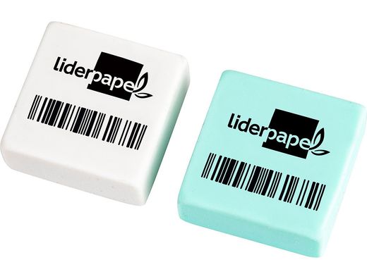 Goma liderpapel para lapiz con forma cuadrada