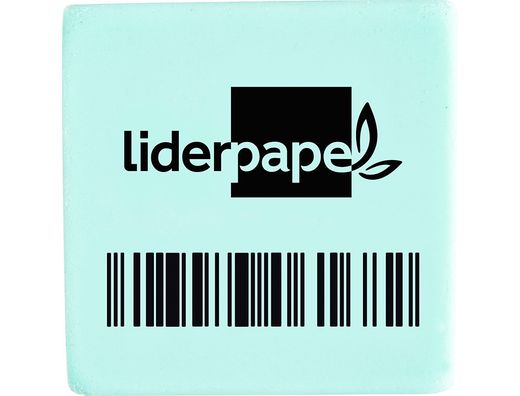 Goma liderpapel para lapiz con forma cuadrada