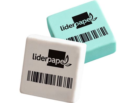 Goma liderpapel para lapiz con forma cuadrada