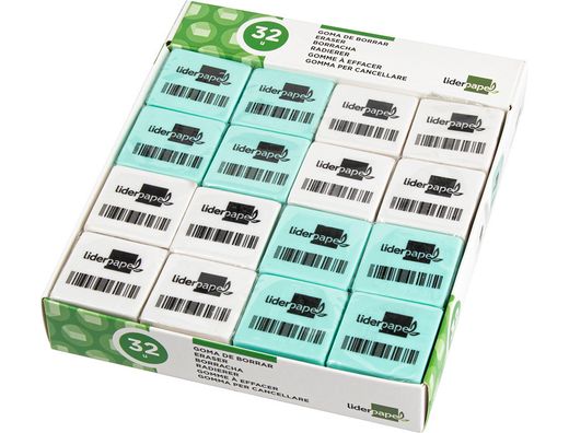 Goma liderpapel para lapiz con forma cuadrada