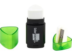 Goma Liderpapel Triangular con Sacapuntas