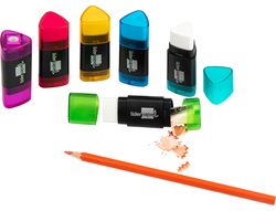 Goma Liderpapel Triangular con Sacapuntas