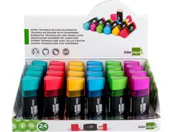 Goma Liderpapel Triangular con Sacapuntas