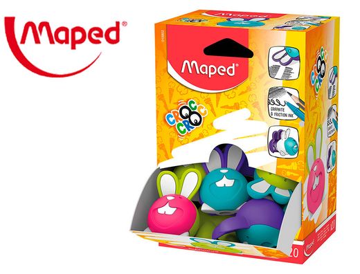 Goma maped croc croc duo conejo colores surtidos