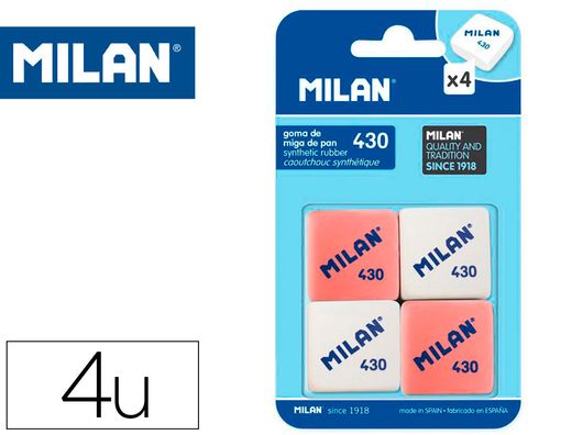 Goma milan 430 blister de 4 unidades