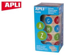 Gomets Apli Autoadhesivo Redondo Abecedario 20 mm Diametro Multicolor