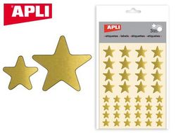 Gomets Apli Estrella Oro Bolsa con 3 Hojas