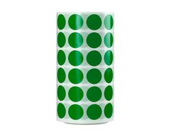 Gomets liderpapel autoadhesivo circulos 15 mm verde rollo de 2500 unidades en caja de carton