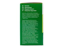 Gomets liderpapel autoadhesivo cuadrado 20x20 mm azul rollo de 2000 unidades en caja de carton