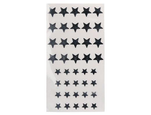 Gomets liderpapel autoadhesivo estrellas plateadas surtidas bolsa de 5 hojas con 200 unidades