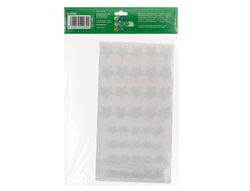 Gomets liderpapel autoadhesivo estrellas plateadas surtidas bolsa de 5 hojas con 200 unidades