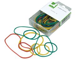 Gomillas Elasticas Colores Q-Connect -Caja de 15 Gr