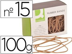 Gomillas Elasticas Q-Connect 100 Gr Numero 15 150 X 2 Mm