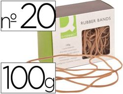 Gomillas Elasticas Q-Connect 100 Gr Numero 20 200 X 2 Mm