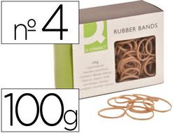 Gomillas Elasticas Q-Connect 100 Gr Numero 4 40 X 2 Mm