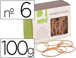 Gomillas Elasticas Q-Connect 100 Gr Numero 6 60 X 2 Mm
