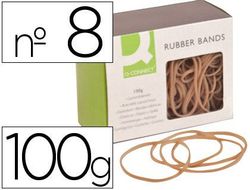 Gomillas Elasticas Q-Connect 100 Gr Numero 8 80 X 2 Mm