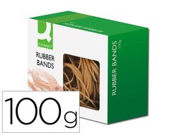 Gomillas elasticas q-connect 100 gr tamańos surtidos