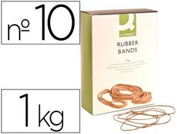 Gomillas Elasticas Q-Connect 1000 Gr Numero 10 100 X 2 Mm
