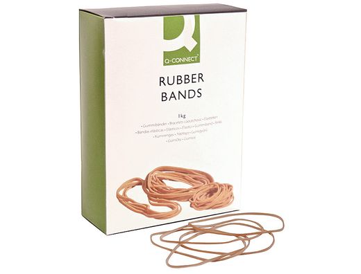 Gomillas Elasticas Q-Connect 1000 Gr Numero 10 100 X 2 Mm