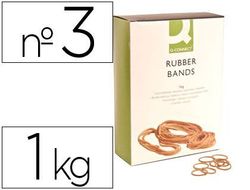 Gomillas Elasticas Q-Connect 1000 Gr Numero 3 30 X 2 Mm