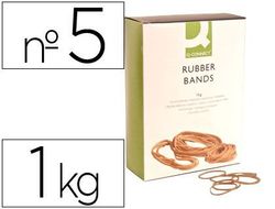 Gomillas Elasticas Q-Connect 1000 Gr Numero 5 50 X 2 Mm