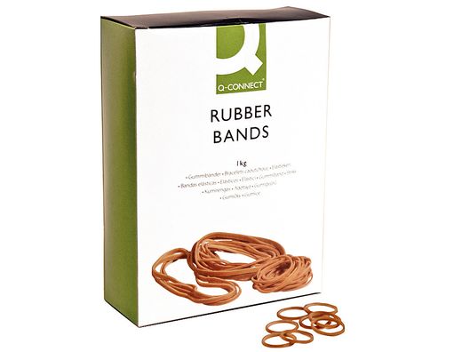 Gomillas Elasticas Q-Connect 1000 Gr Numero 5 50 X 2 Mm