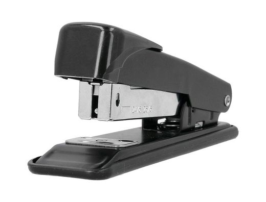 Grapadora greening metalica color negro capacidad 30 hojas usa grapas 24/6 y 26/6