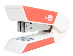 Grapadora liderpapel con regalo de extraegrapas y caja de 1000 grapas 22/6 24/6 capacidad 20h color coral
