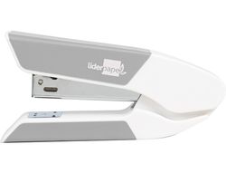 Grapadora liderpapel con regalo de extraegrapas y caja de 1000 grapas 22/6 24/6 capacidad 20h color gris