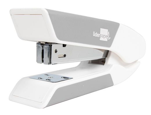 Grapadora liderpapel con regalo de extraegrapas y caja de 1000 grapas 22/6 24/6 capacidad 20h color gris