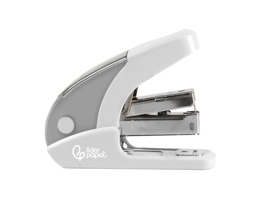 Grapadora liderpapel micro con regalo de caja de 1000 grapas 24/6 26/6 capacidad 20 hojas blanco