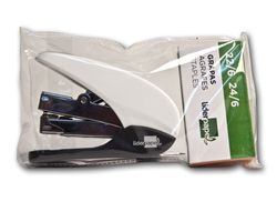Grapadora Liderpapel Micro con Regalo de Funda y Caja de 1000 Grapas 24/6,22/6, capacidad 20 Hojas. Colores Surtidos.