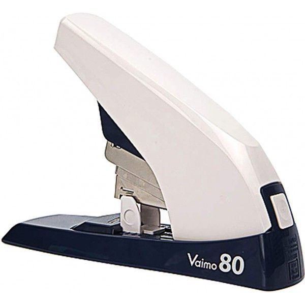 Grapadora manual con grapado plano MAX Vaimo 80 blanca