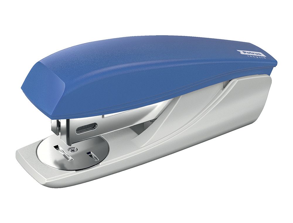 Grapadora petrus 210 reycle azul capacidad 25 hojas usa grapas 22/6